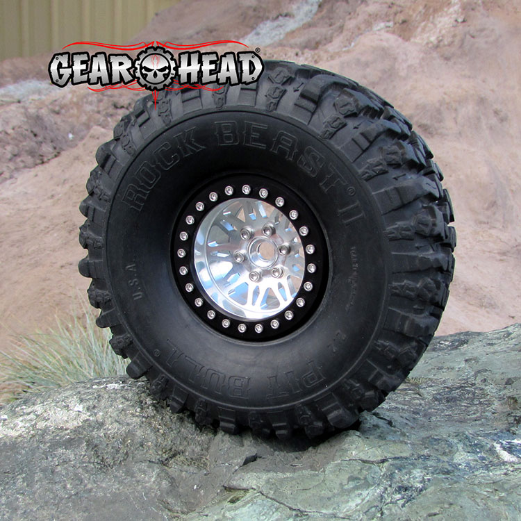 Gear Head RC 2.2 RubiComp Beadlock Wheels with Silver Rings 4 
